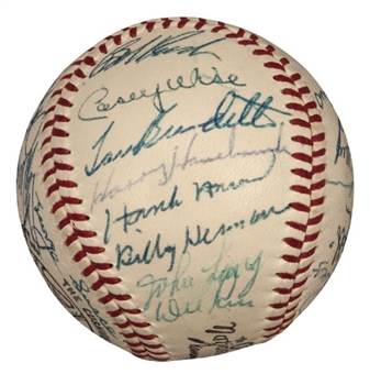 1958 Milwaukee Braves N.L. Champion Team Signed Baseball With (31) Signatures